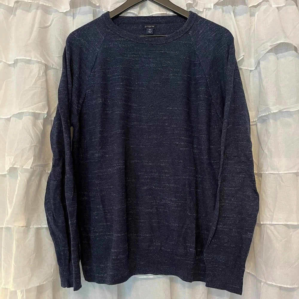 J Crew Navy Knit Sweater - Size Medium (Fits like a Small)